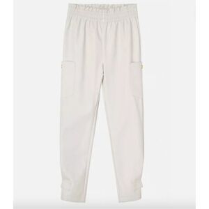 HABITUAL KIDS NWT FAUX LEATHER PANTS IN OFF-WHITE 12